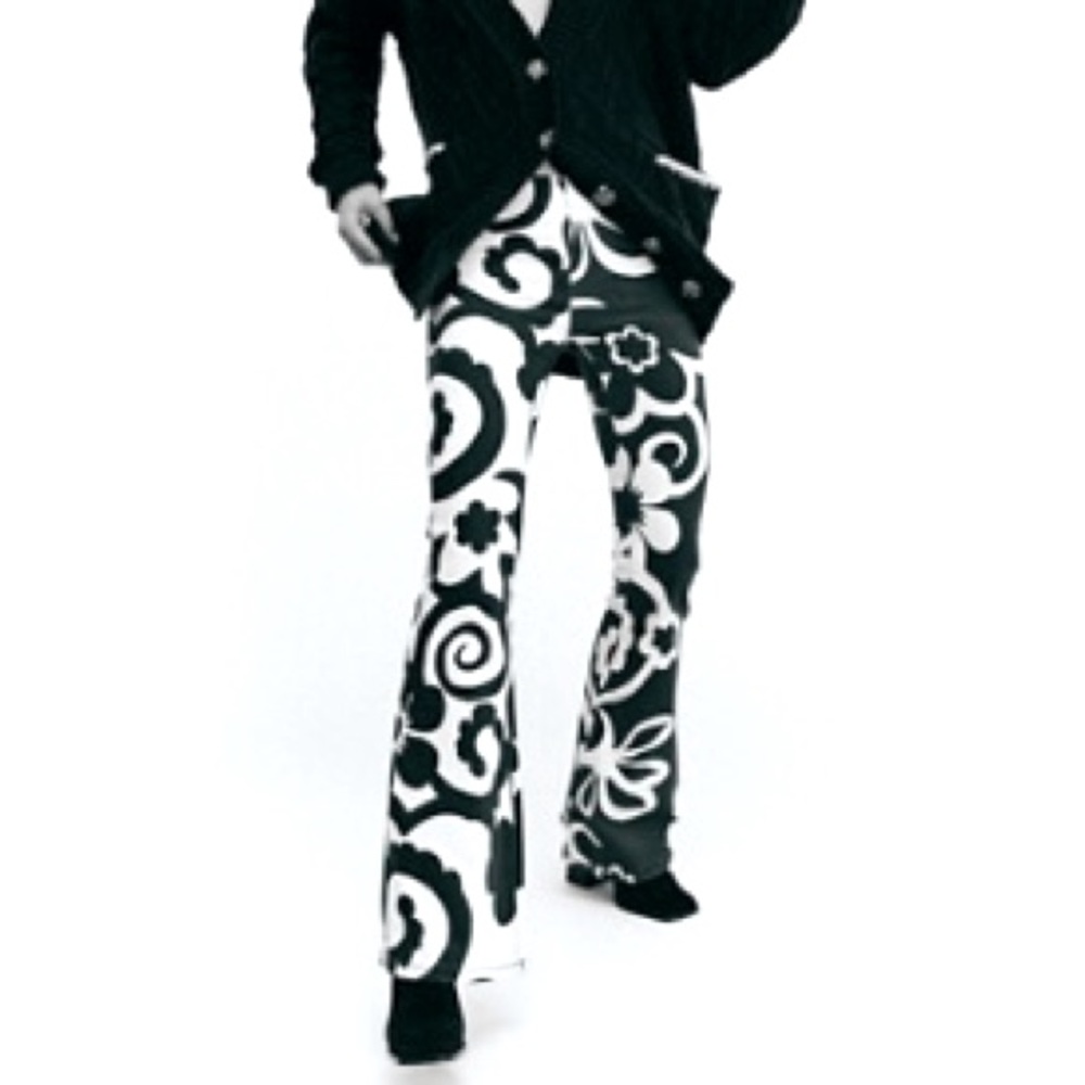 Free People Printed Penny Pull-on Flare Jeans Sz 30